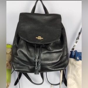 Coach Elle Leather Women Backpack